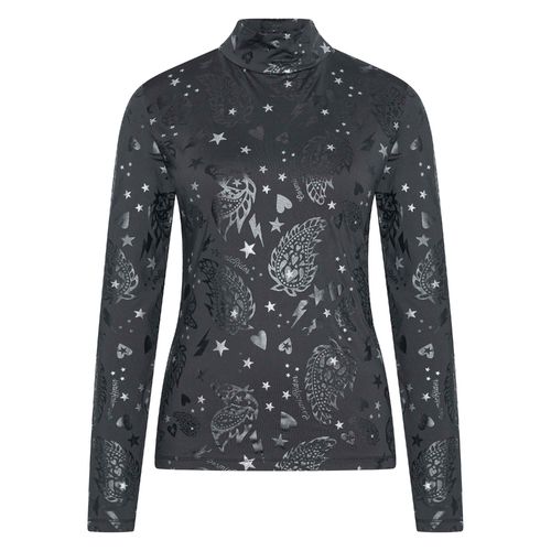 Imperial Riding Jersey-Top Black AOP
