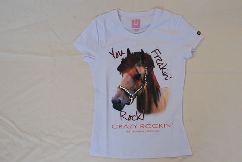 Imperial Riding T-Shirt white Rock Horse child