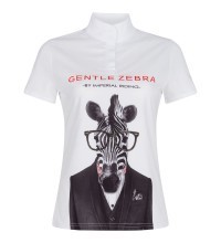 Imperial Riding Turnier Shirt Gentle Zebra white Kinder